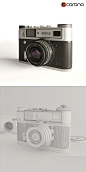 Fed 5 传统复古胶卷相机3D模型 (FBX,MAX,OBJ) 