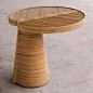 Rattan love - Stromboli table by India Mahdavi | Flodeau.com #rattanfurniture