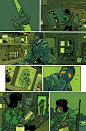 dean trippe | moonbase one — I color comics. Here’s page 2 of Ghost Projekt #1,...