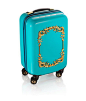 金色蓝绿色绿松石色手提包行李箱拉杆箱 