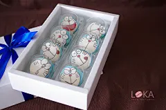 哆啦a梦手绘马卡龙8枚装 卢卡屋手工甜点零食喜糖生日个性礼品-淘宝网