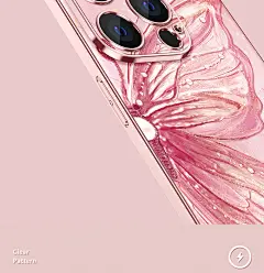 适用苹果16promax手机壳女款iphone15保护套magsafe磁吸防摔14pro电镀高级感plus蝴蝶全包ip15玫瑰硅胶软外壳-tmall.com天猫