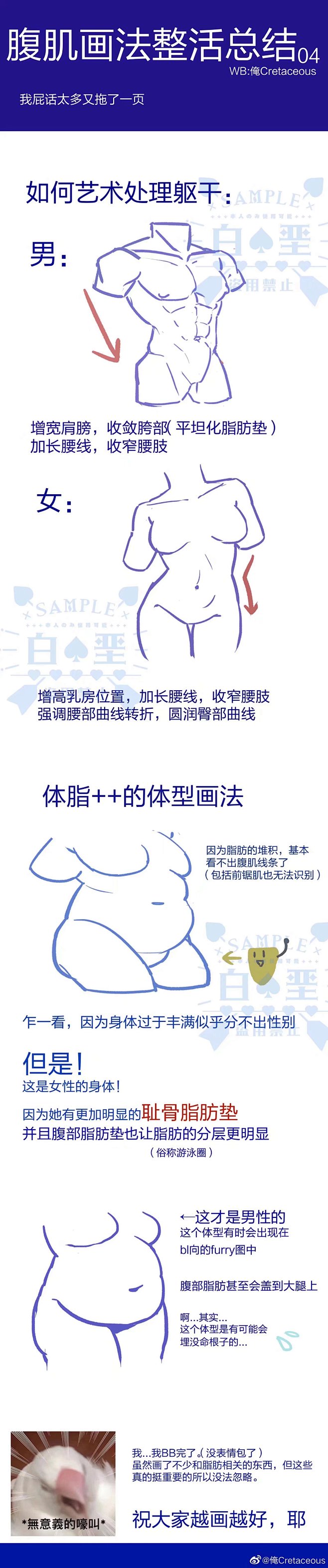 胸部肌肉结构的画法，学人体的都看过来！
...