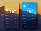 Weather app inspiration – Muzli -Design Inspiration : via Muzli design inspiration