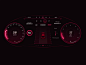 跑车 HMI - 本田思域 Type R 仪表板速度计 ux 应用程序灯仪表板模型 3d 动画设计跑车运动 hmi 汽车 ui