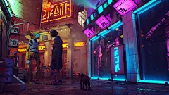 大背景 炫酷场景 海报背景 高清壁纸 科技 概念场景未来建筑