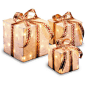 National Tree Co. Gift Boxes Christmas Decoration (Set of 3)