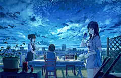 在暗夜中熠熠生辉的你。夜空与少女特辑 : 少女伫立在稍显寂寞的夜空下的风景，给人感觉仿佛在黑暗之中有一道光打下来，是个充满幻的光景。目光安详地默默注视着黑夜、零星的灯光微微照亮面容的样子，更突显了她们不同于白天的梦幻之美呢。这次，就为大家送上描绘了“夜空与少女”的插画作品特辑。敬请... _1_T201931 #率叶插件，让花瓣网更好用_http://jiuxihuan.net/lvye/#