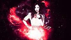 日韩美女帅哥明星红黑艺术设计壁纸