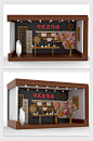 中国风中式文化墙橱窗美陈设计