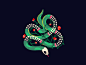 Snake print mystery mystic bones ribs skull snake illustration.png