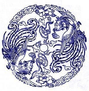 【双凤呈祥】解题:凤凰,亦作「凤皇」传说.