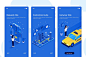 15 App Screens various topics : 15 Onboarding Screens for App on various topics. Modern user interface UX, UI screen template for mobile smart phone or responsive web site. Welcome, onboarding, login, sign-up and home page