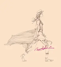 #时装插画#niki手绘时装插画@nikiclub@花瓣网