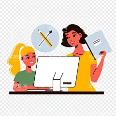 上网课插画  - 源文件下载【酷图网】上网课插画,上网课,在线测试,在线教育,计算机教育,网上教学,在线学习,电脑课程,用电脑,手绘,手绘人物,扁平风,扁平化人物,矢量人物,卡通人物,人物,场景人物,扁平插画,人物插画素材,扁平化场景,AI,插画,矢量,卡通
