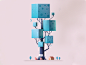 Little Tree cute tree nature design graphic illustration shape 3d 2d