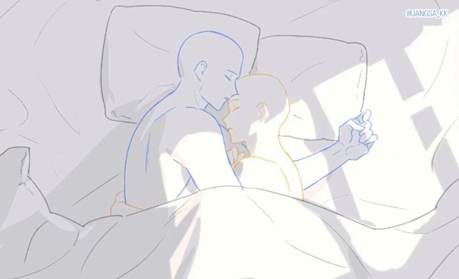 睡前的正确的打开方式磕cp人码住素材