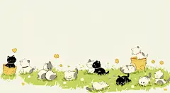 世界破破烂烂，小猫缝缝补补 | 电脑壁纸 - 小红书