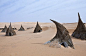 A tuareg village in the Ubari lakes area, Libya: 