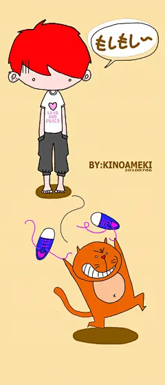 kinoameki  的插画 KI的无奈