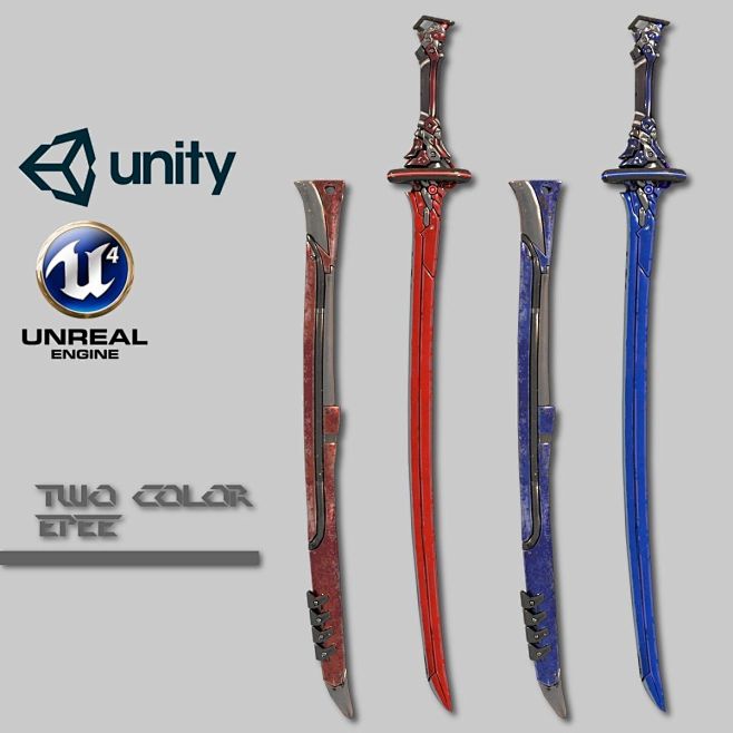 two colors epee 3d m...