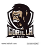 Strong Gorilla - Vector Logo / Mascot Illustration