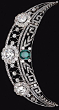 Emerald and Diamond Tiara: 