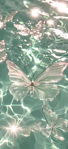 清透感壁纸  清透水波纹 光与水的呼吸