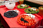 cute and healthy idea for food trays for a kid's party.