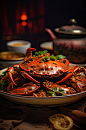 数字艺术食物餐饮美食香辣蟹创意摄影图片-众图网