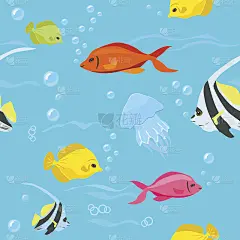 无缝背景与水下世界