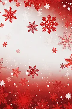 雪花圣诞节素材图片白色背景