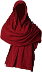 其中包括图片：GRACEART Post Apocalyptic Shawl Scarf Shaman Cowl Medieval Costume Sash