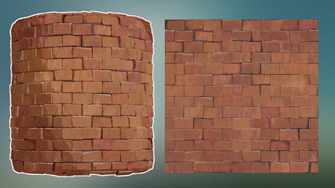 Stylized Brick Wall ...
