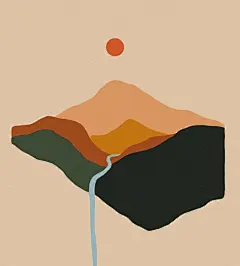 抛弃复杂技法也能效果突出的扁平风插画