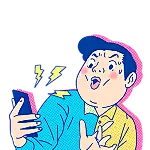 表情包来电人物惊讶创意动态贴纸