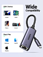 Amazon.com: UGREEN USB C to Ethernet Adapter Gigabit RJ45 to Thunderbolt 3 Type C Network 1000Mbps LAN Converter Compatible with MacBook Pro Air iPad Pro Galaxy S22 S21 Surface Book Chromebook Dell XPS, and More : Electronics