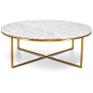 Primo Coffee Table Round featuring polyvore, home, furniture, tables, accent tables, round coffe table, round furniture, round occasional tables, round accent table and round coffee table