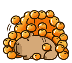 【米图网-52mitu.com】卡皮巴拉 动物 水豚 儿童 卡通 可爱 表情包卡皮巴拉