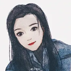 女孩漫画手绘微信头像