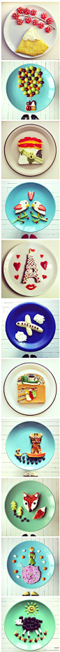 #森女DIY课堂#食物也能拼凑成可爱的小画！想不想来试一下呢？~