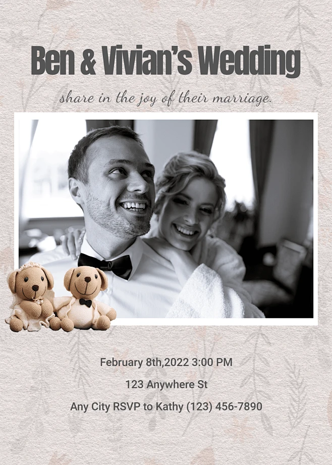 group-photo-typesetting-wedding-invitation-letter