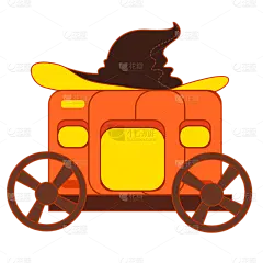 手绘-万圣节氛围元素贴纸