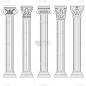柱子,罗马,希腊,过去,巴洛克风格,华丽的,底座,古董,布置,复古