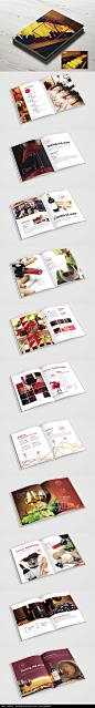 时尚个性红酒画册版式AI素材下载_产品画册设计图片