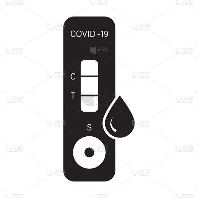 快速抗原自检(RST)标志矢量快速抗原检测(RADT)标志冠状病毒、COVID-19抗体检测标志医疗素材-花瓣网