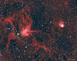 The Spider and The Fly 
Image Credit & Copyright: Joe Morris
Explanation: Will the spider ever catch the fly? Not if both are large emission nebulas toward the constellation of the Charioteer (Auriga). The spider-shaped gas cloud on the left is actual