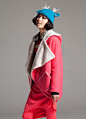 2012秋冬新款女装羊羔绒大翻领粗花呢斗篷型毛呢外套3MC4005Y_OTHERMIX 艾森美斯_七格格