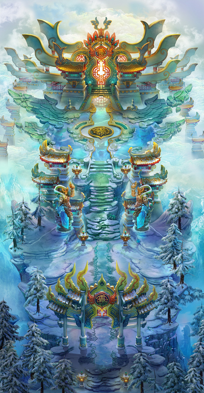 {游戏系列} 腾讯 QQ仙灵（场景，角色，UI）