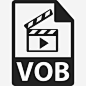 Vob文件格式符号界面文件格式图标图标_88ICON https://88icon.com Vob文件格式符号 界面 文件格式图标